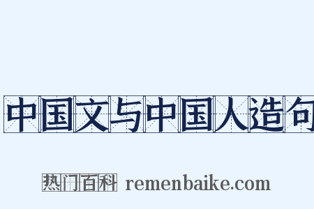 中国文与中国人造句是什么意思的图片